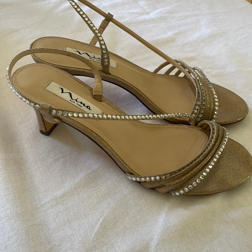Nina New York Size 9 Women’s Wedding Fancy Sandal Heels